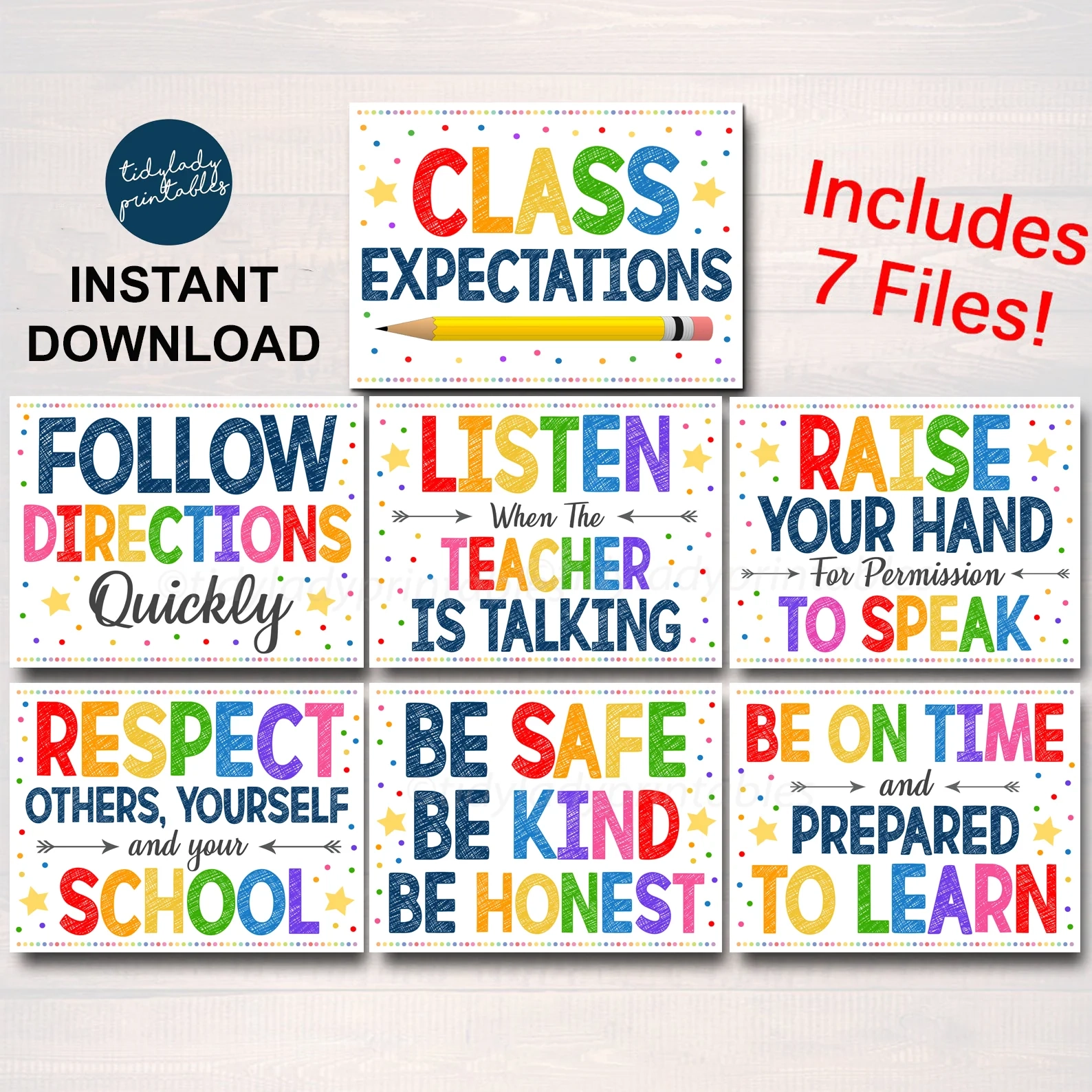 Free Printable Class Rules
