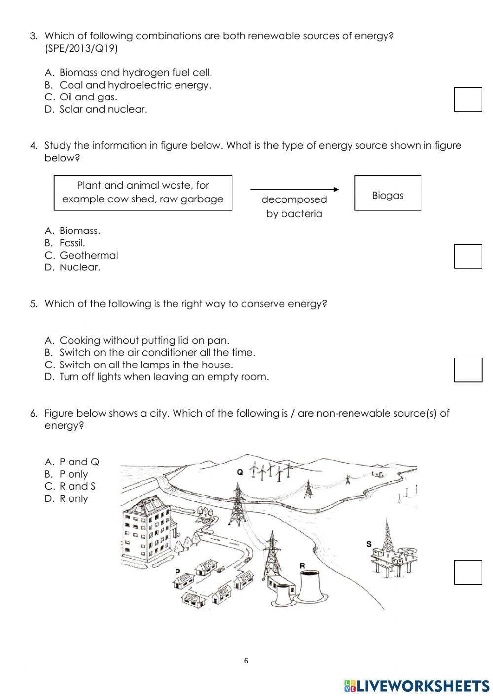 Science 7 E Free Interactive Worksheets 1951307