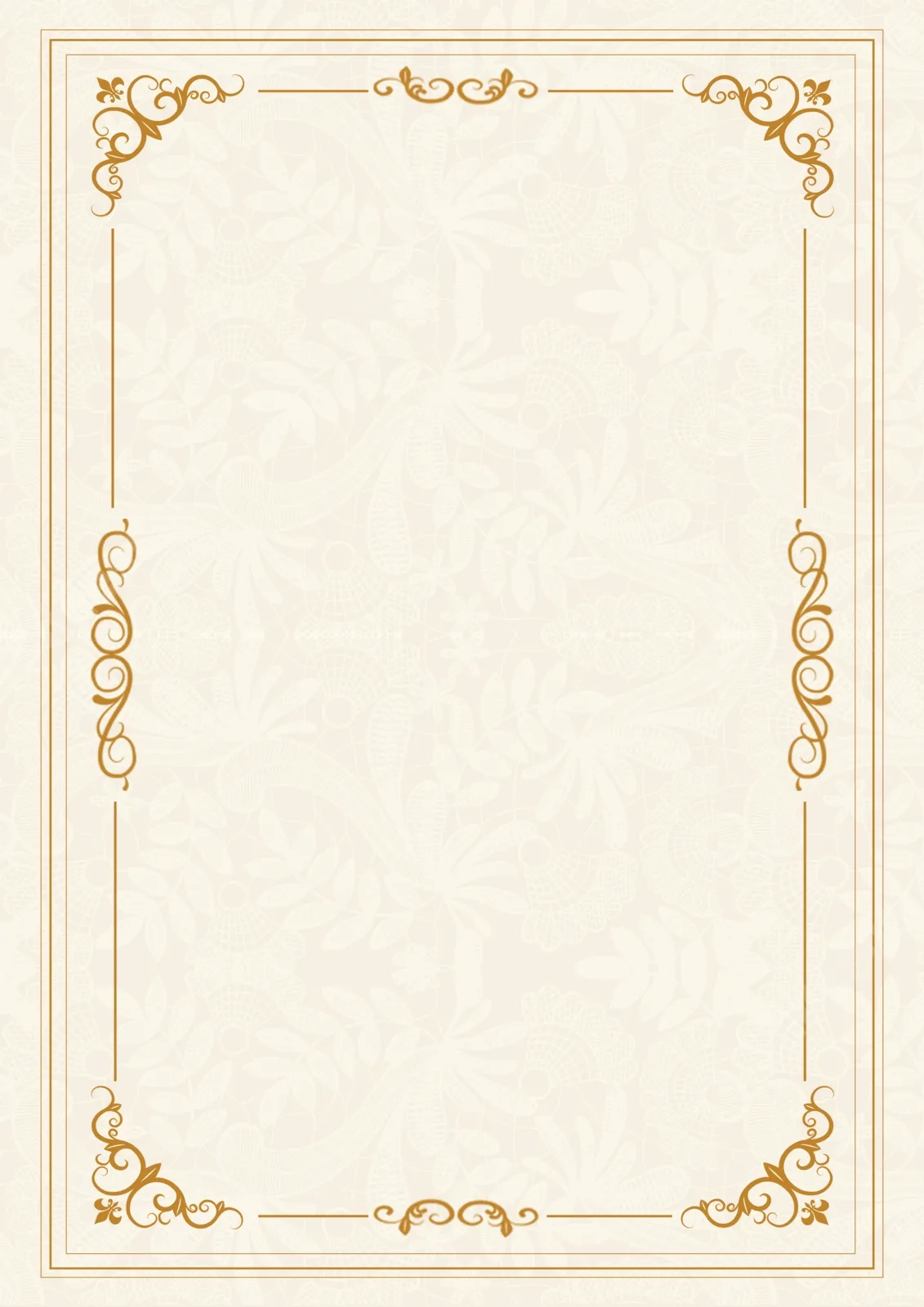 Scroll Page Border And Printable Background In Word Slidesdocs