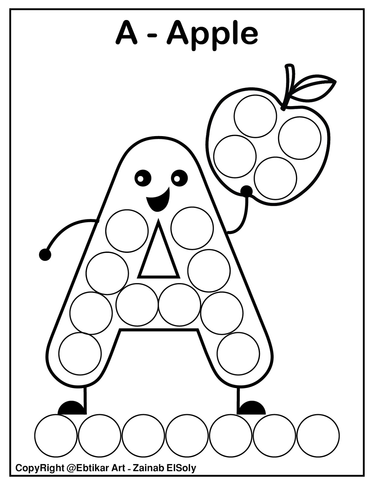 Free Printable Dot Paint Pages