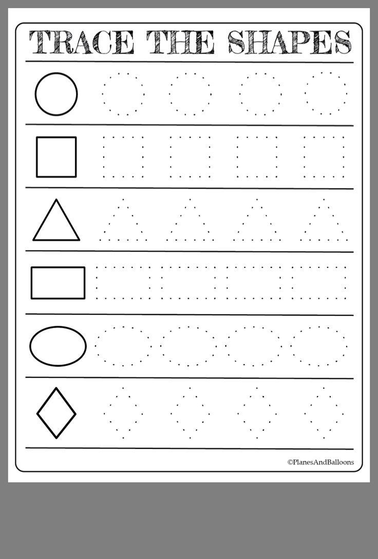 Shapes Worksheet For Preschoolers