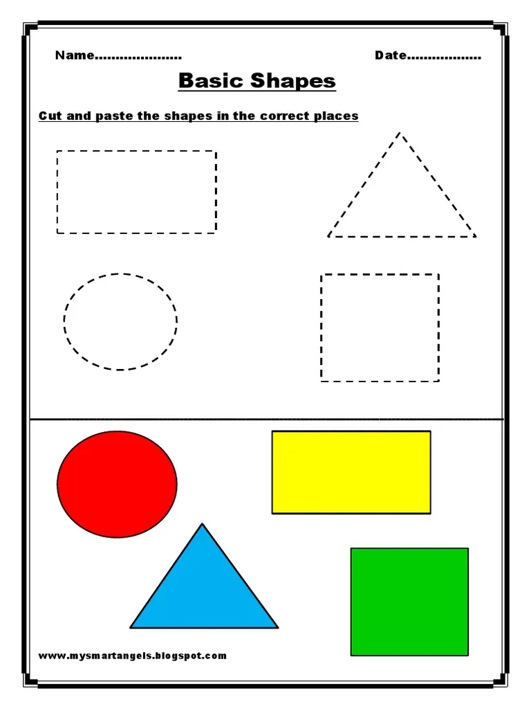 Shapes Worksheets For Preschool And Kindergarten PDF Shape 