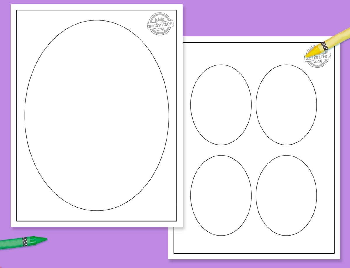 Printable Oval Template