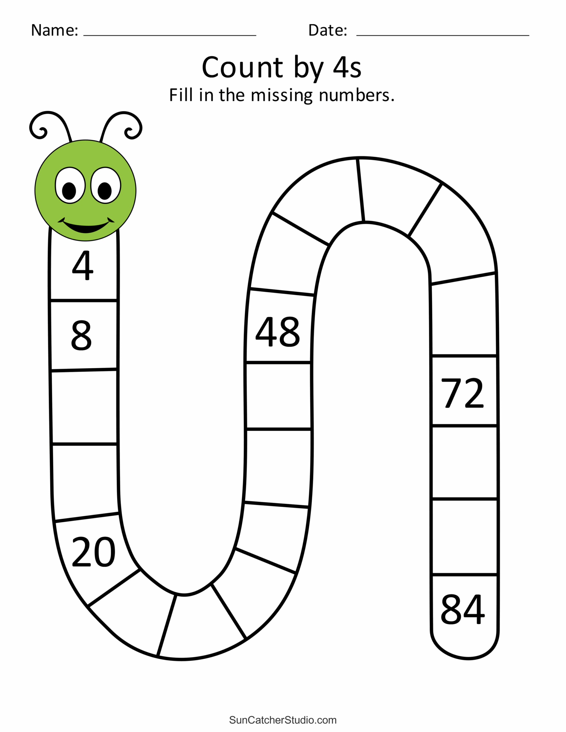 Skip Counting Worksheets And Charts Free Printables Monograms 