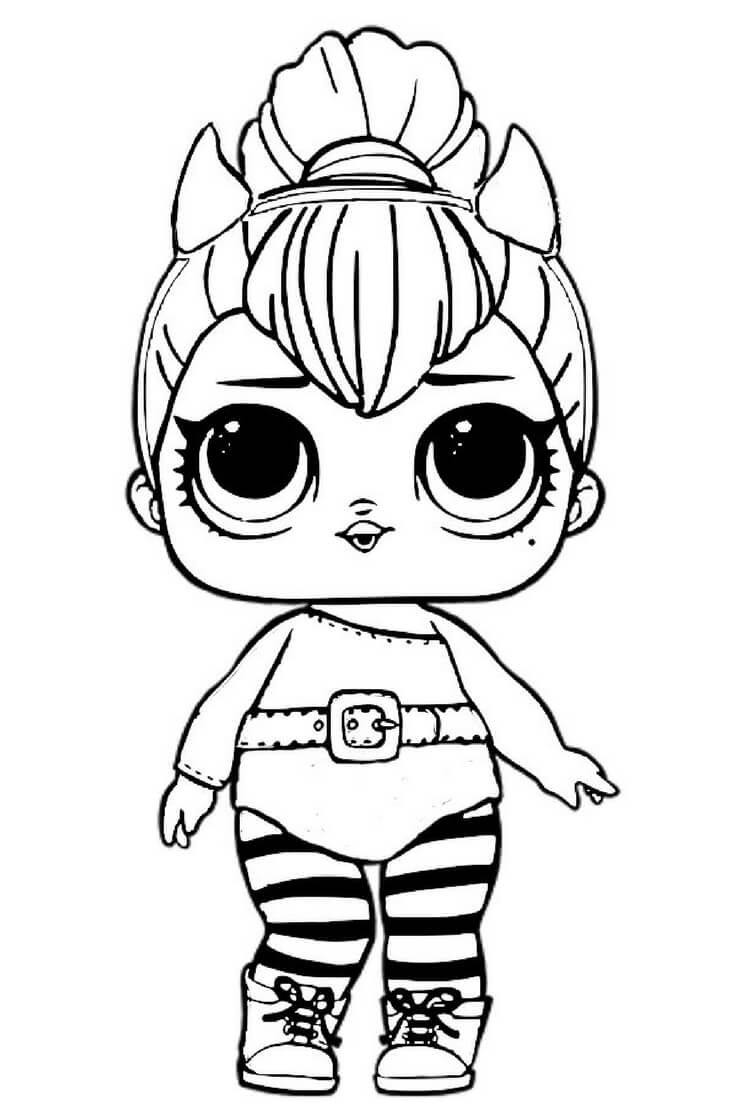 Spice Lol Doll Coloring Pages ScribbleFun