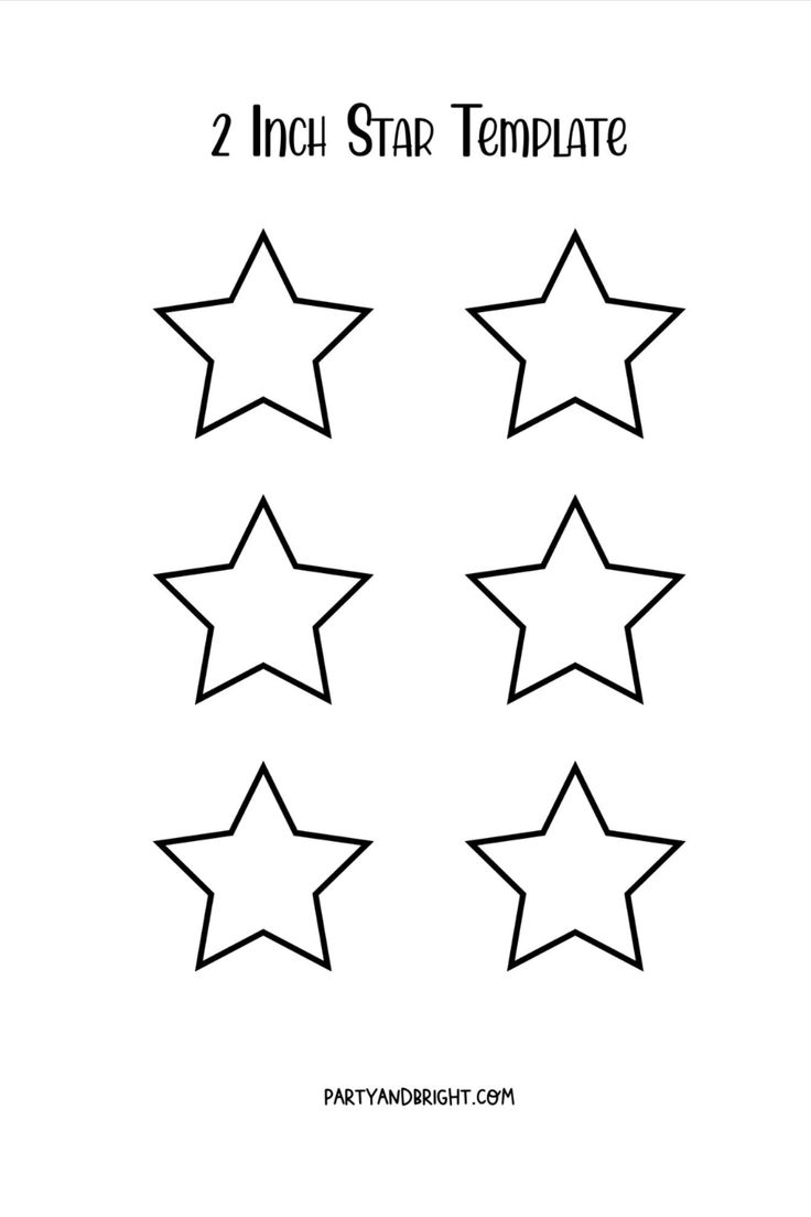 Stars Template Printable