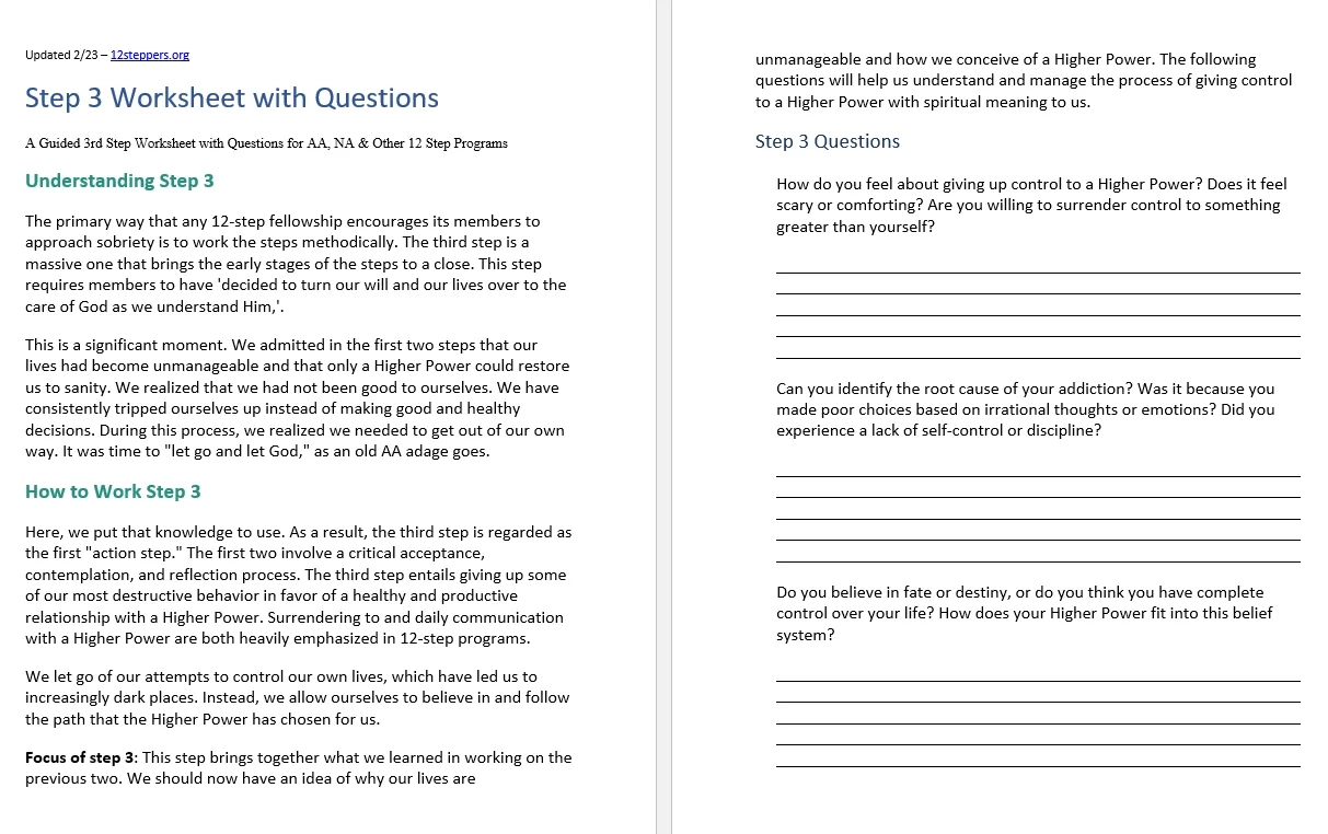 Step 3 Worksheet With Questions Free PDF Download amp Print 12 