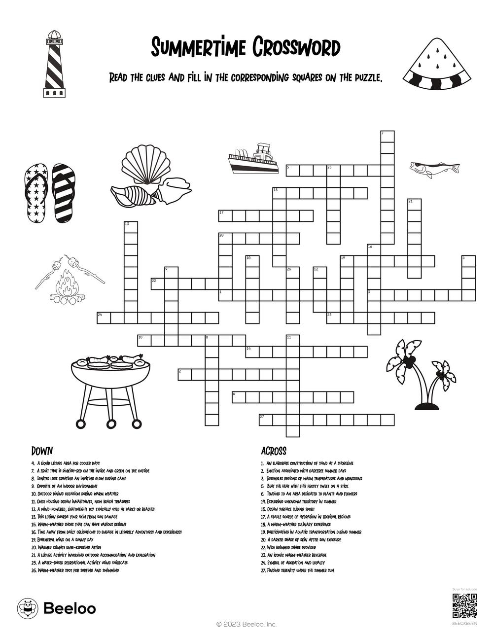 Medium Hard Crossword Puzzles Printable Theme