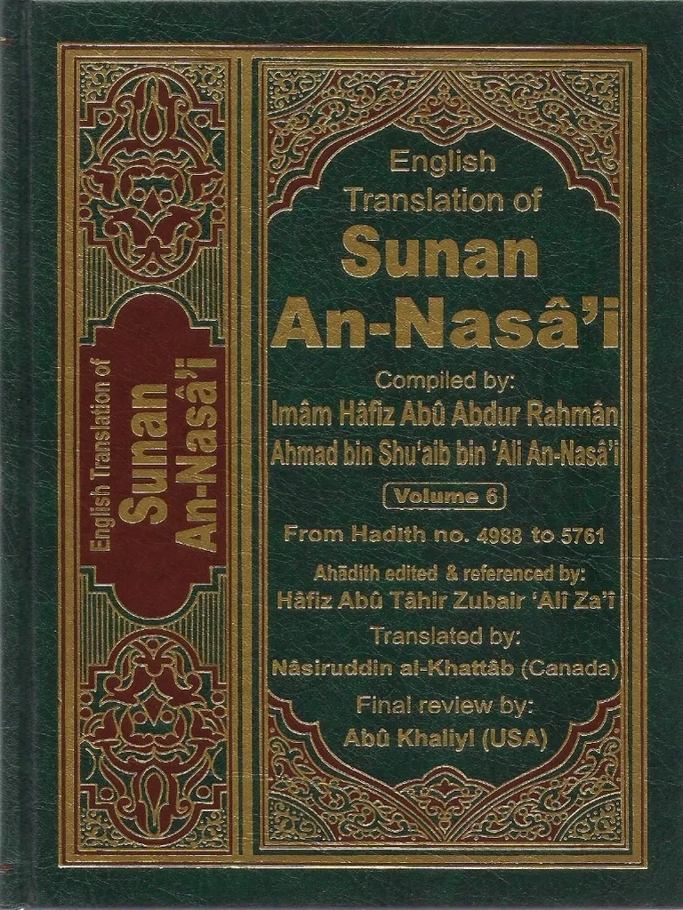 sunan an nasai vol 6 4988 5761 pdf hadith prophets and