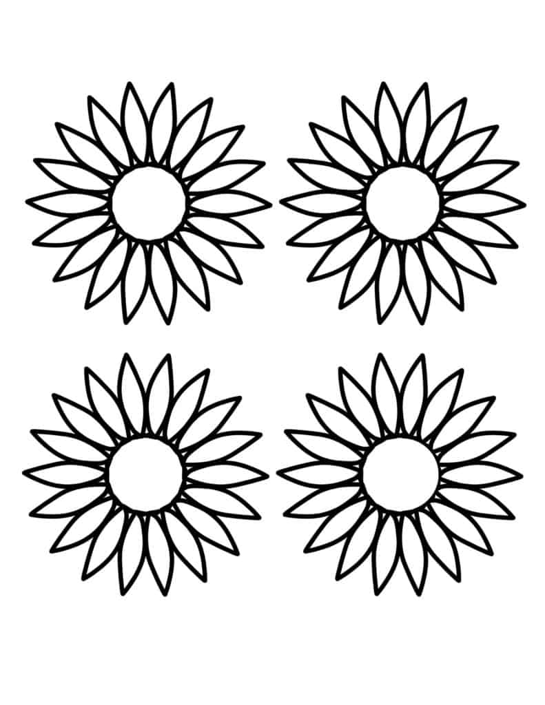 Sunflower Templates Printable
