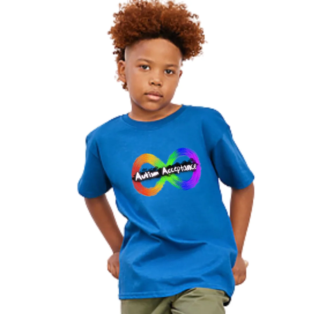 T Shirt Autism Acceptance The Artsy Autistic Youth Unisex 