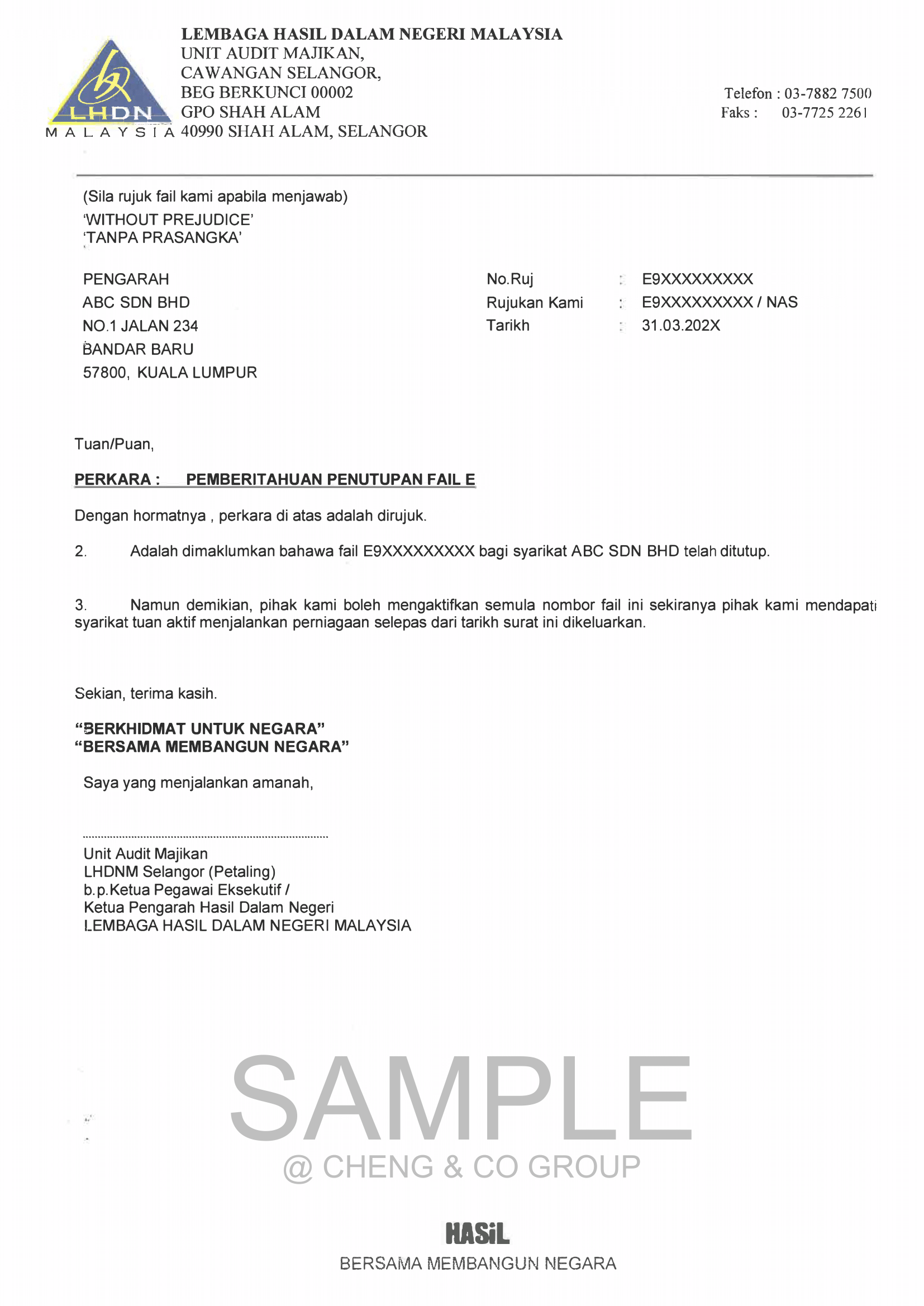 Tax Matters For Business Closure In Malaysia Cheng amp Co Group