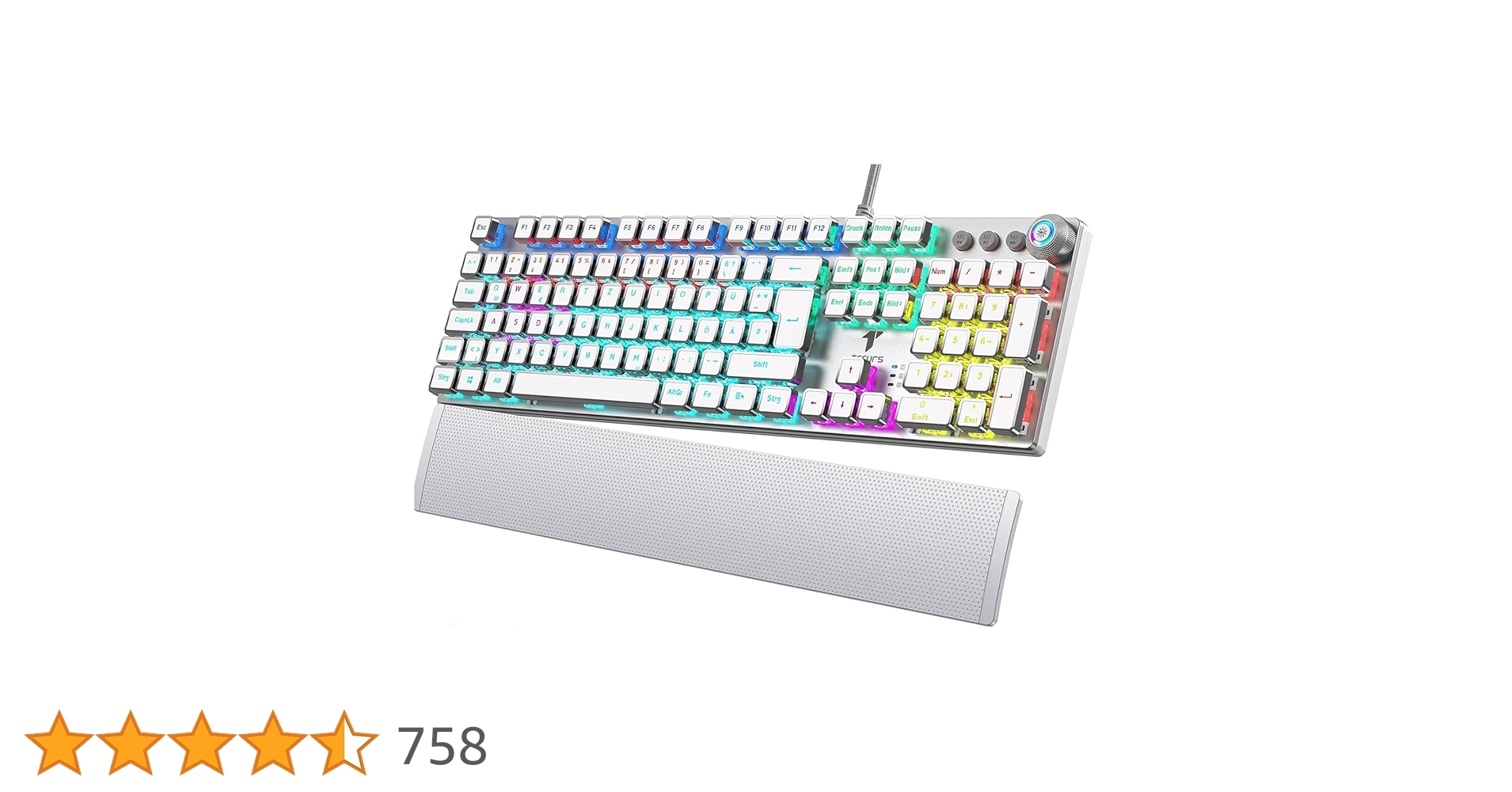 TECURS Gaming Mechanical Keyboard Programmable Gamer With 