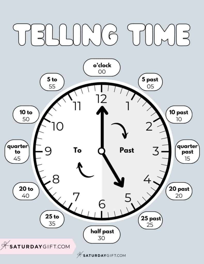 Free Printable Learning Time Worksheets