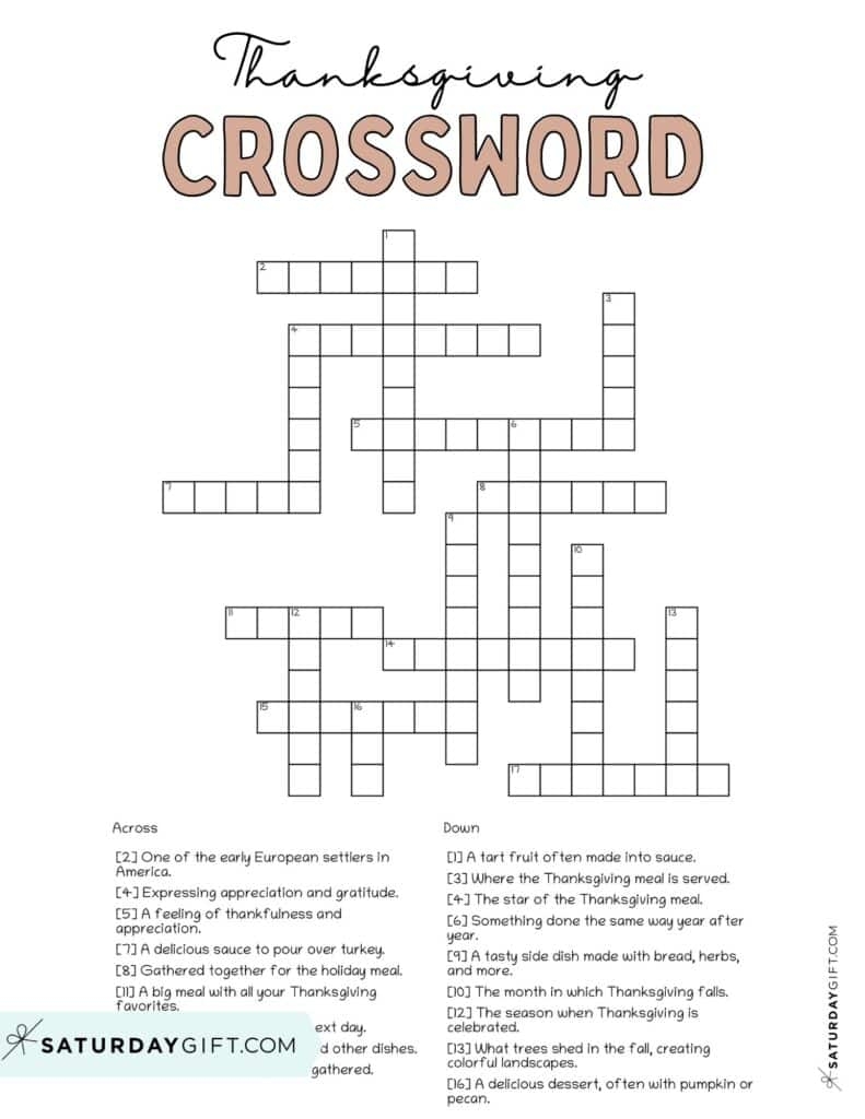 Free Printable Crossword Puzzles 2026