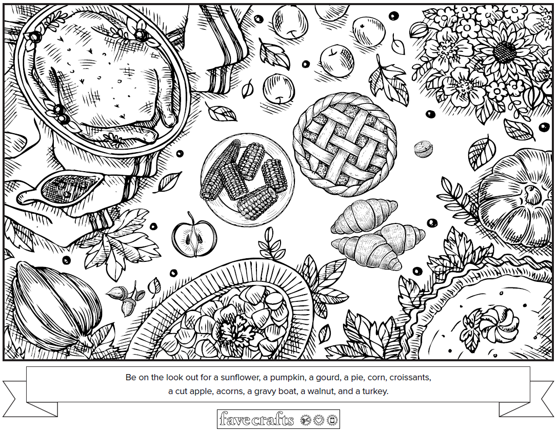 Thanksgiving Free Printable Hidden Picture For Adults FaveCrafts