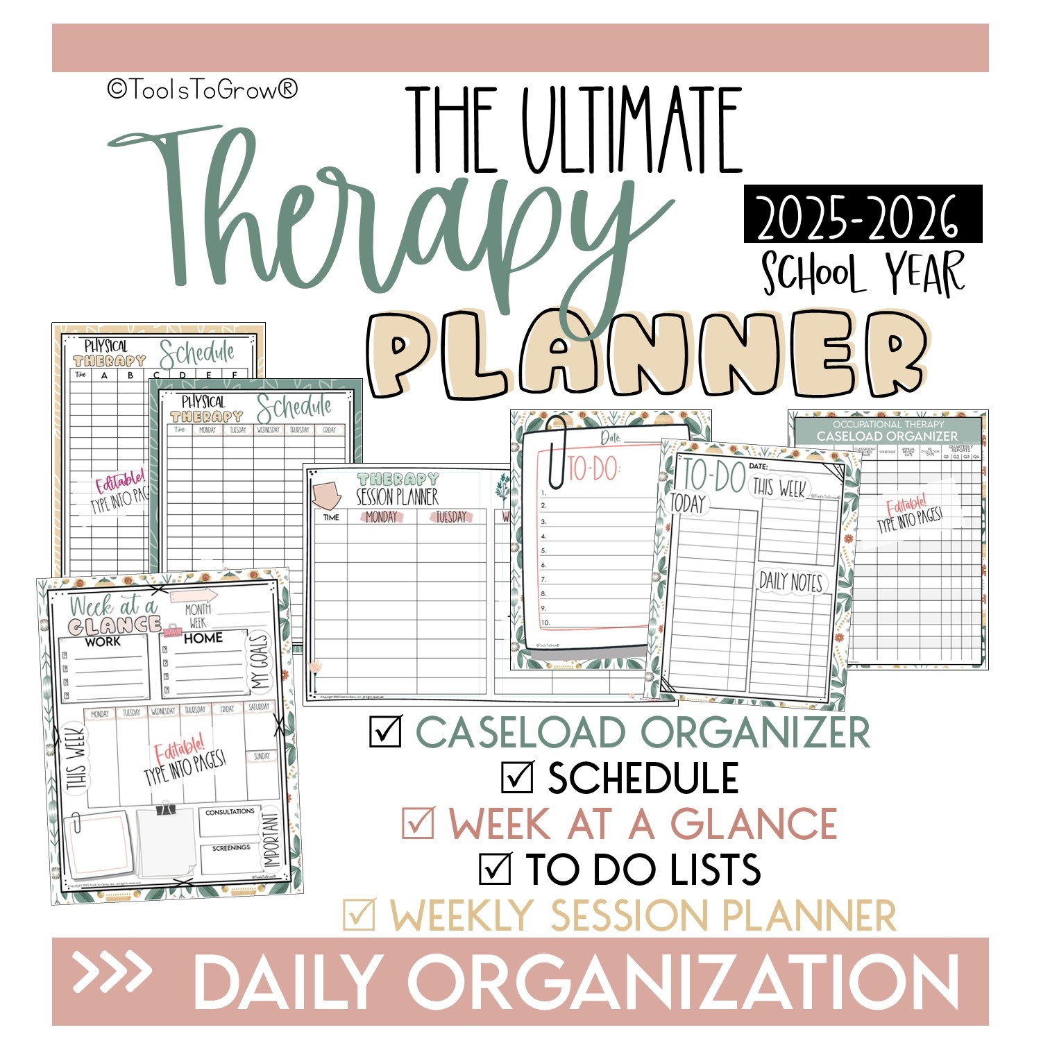 The Ultimate Digital Therapy Planner 2025 2026 School Year Blog 