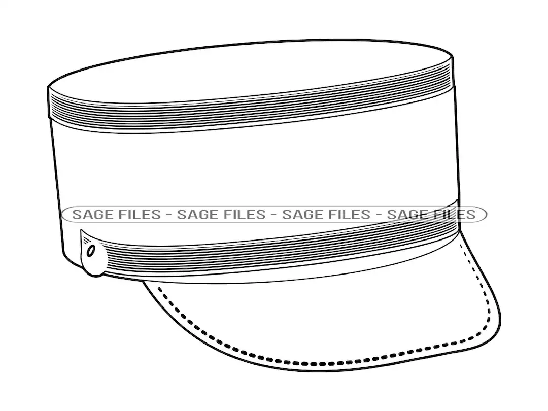 Free Printable Train Conductor Hat Template