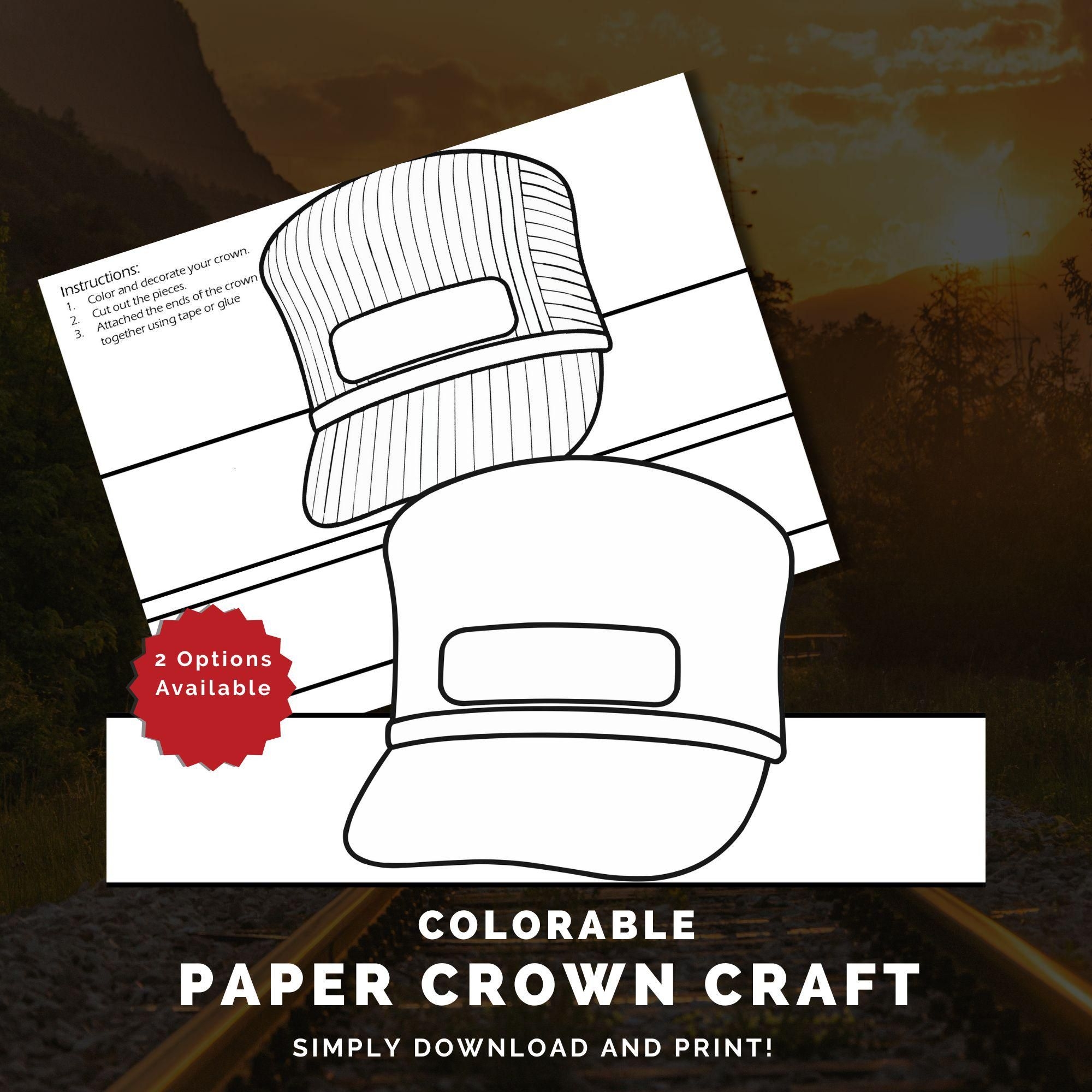 Train Conductor Hat Free Printable Shop On Pinterest