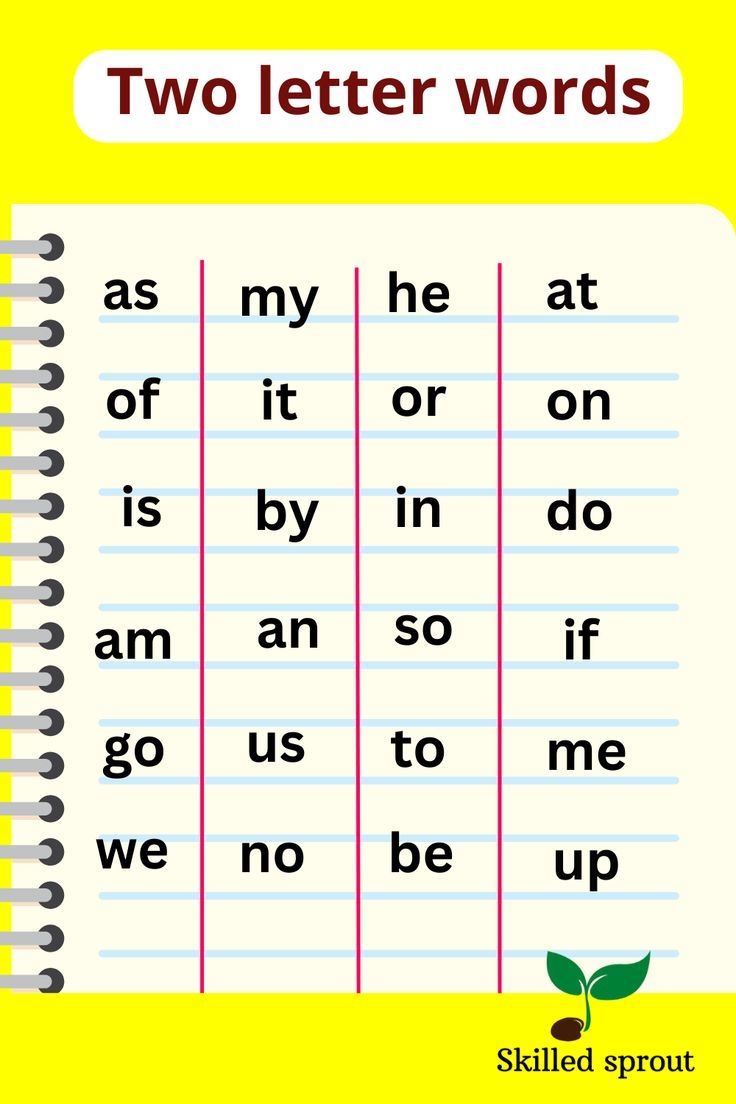 2 Letter Words Worksheets Printable