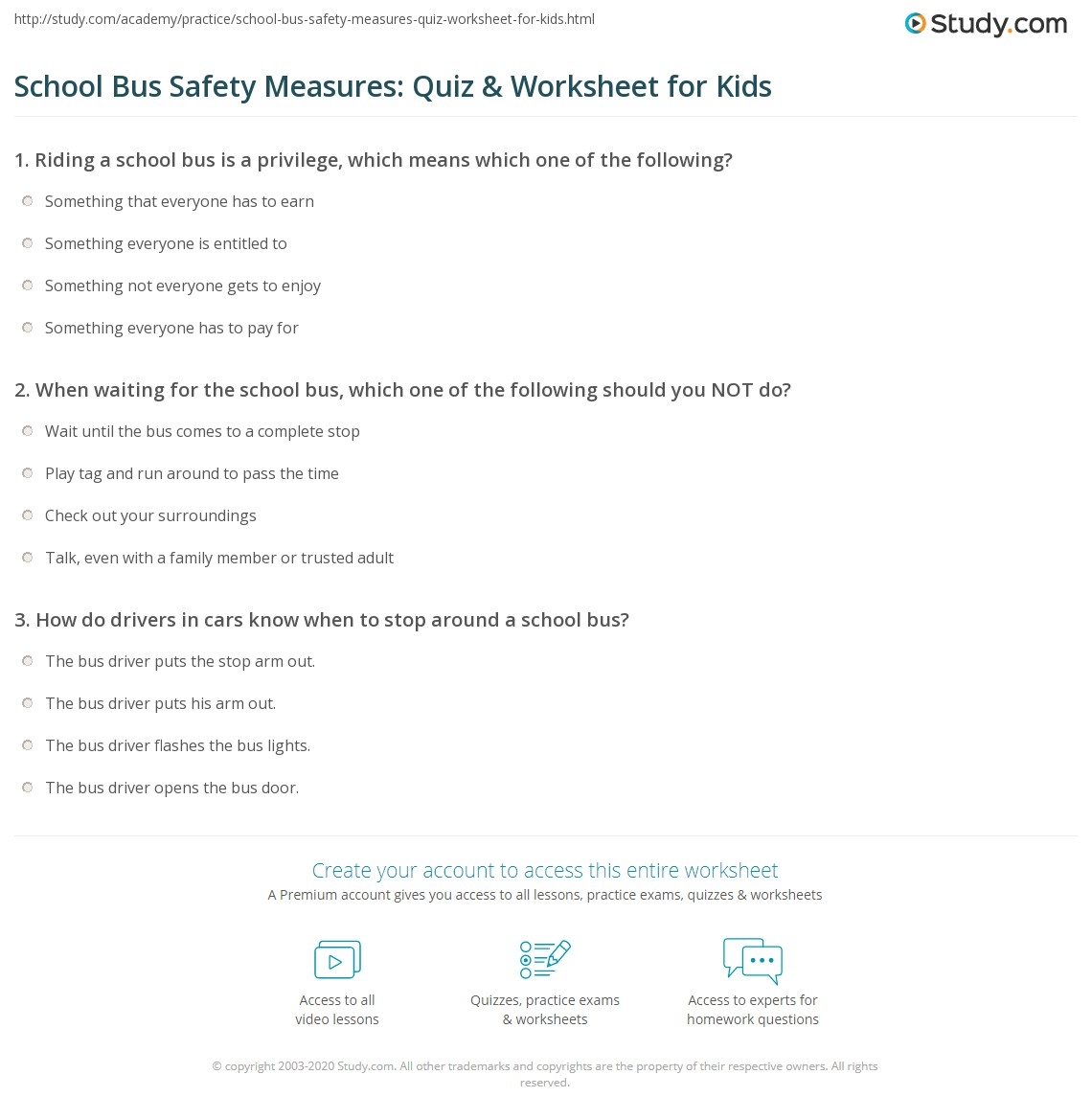 ULS Bus Safety Rules 9 28 20 Online Exercise For Live Worksheets ULS Bus Safety Rules 9 28 20 Online Exercise For Live Worksheets