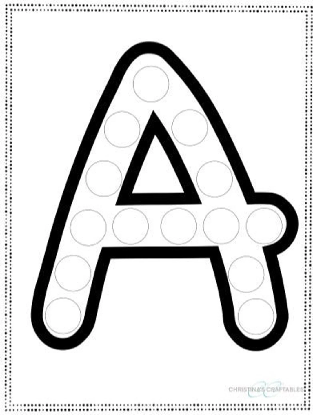 Uppercase Alphabet Dauber Dab It Bingo Marker Sheets Etsy UK