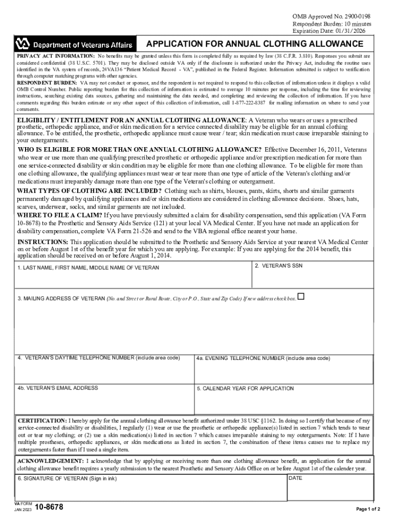 Va Form 10 8678 Fillable Fill Out amp Sign Online DocHub