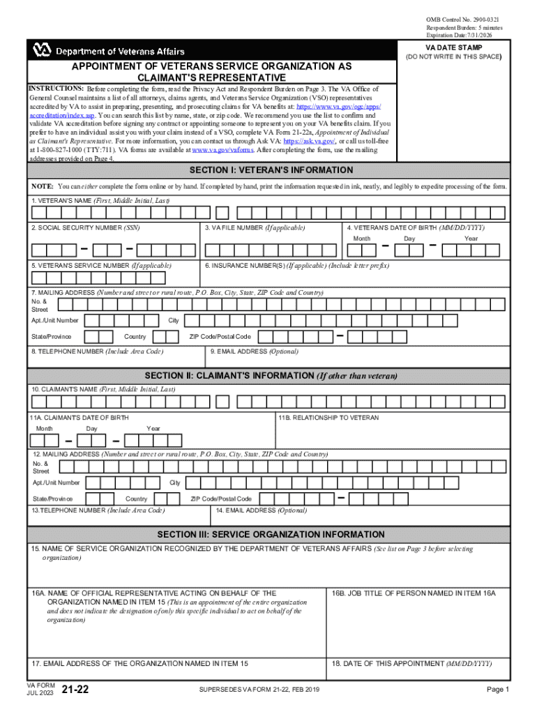 Va Form 21 22 Fill Out amp Sign Online DocHub