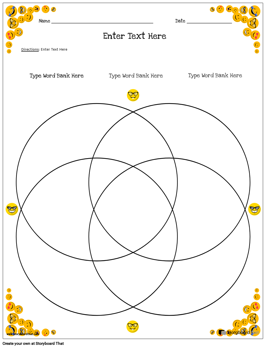 Venn Diagram Template Printable