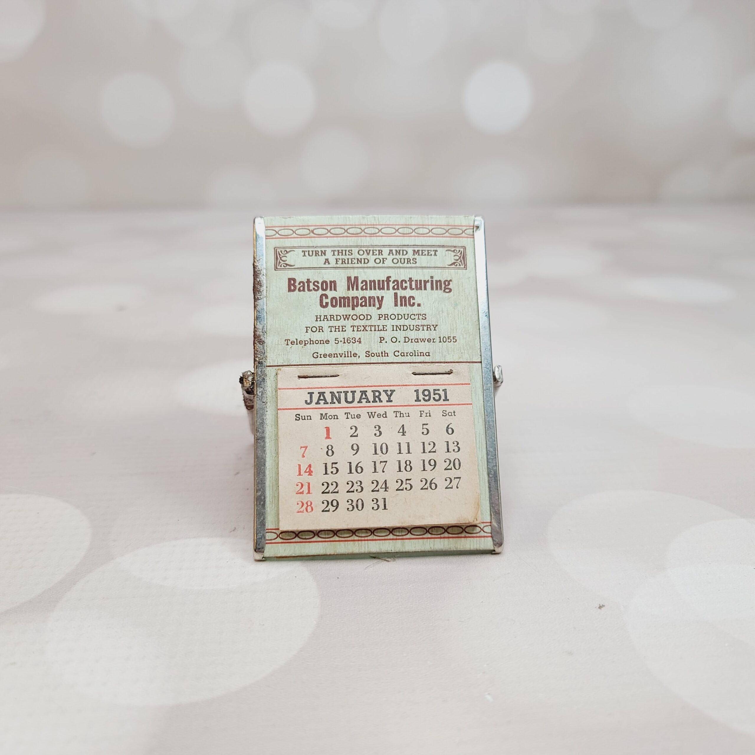 Vintage Advertising Calendar And Mirror Etsy