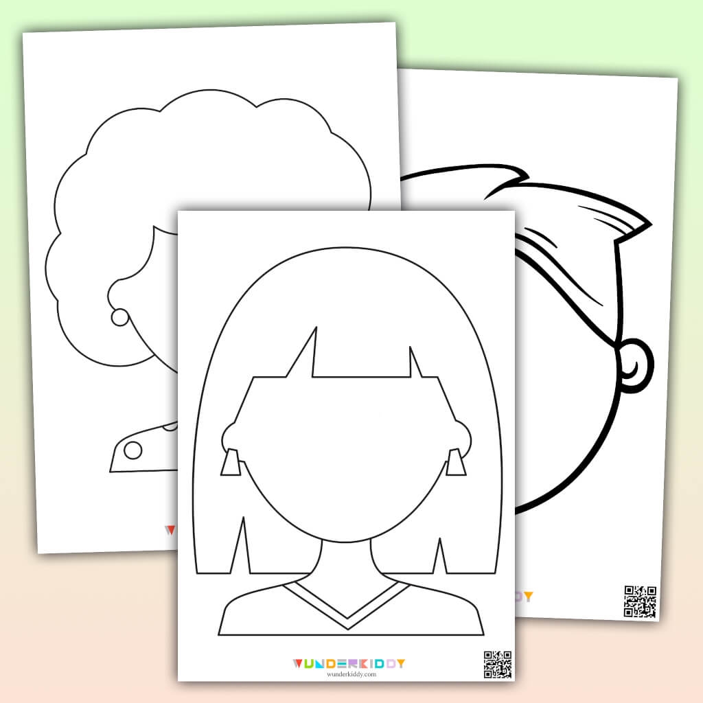 Vorlagen Blanke Gesichter F r Kinder Zum Malen Als PDF
