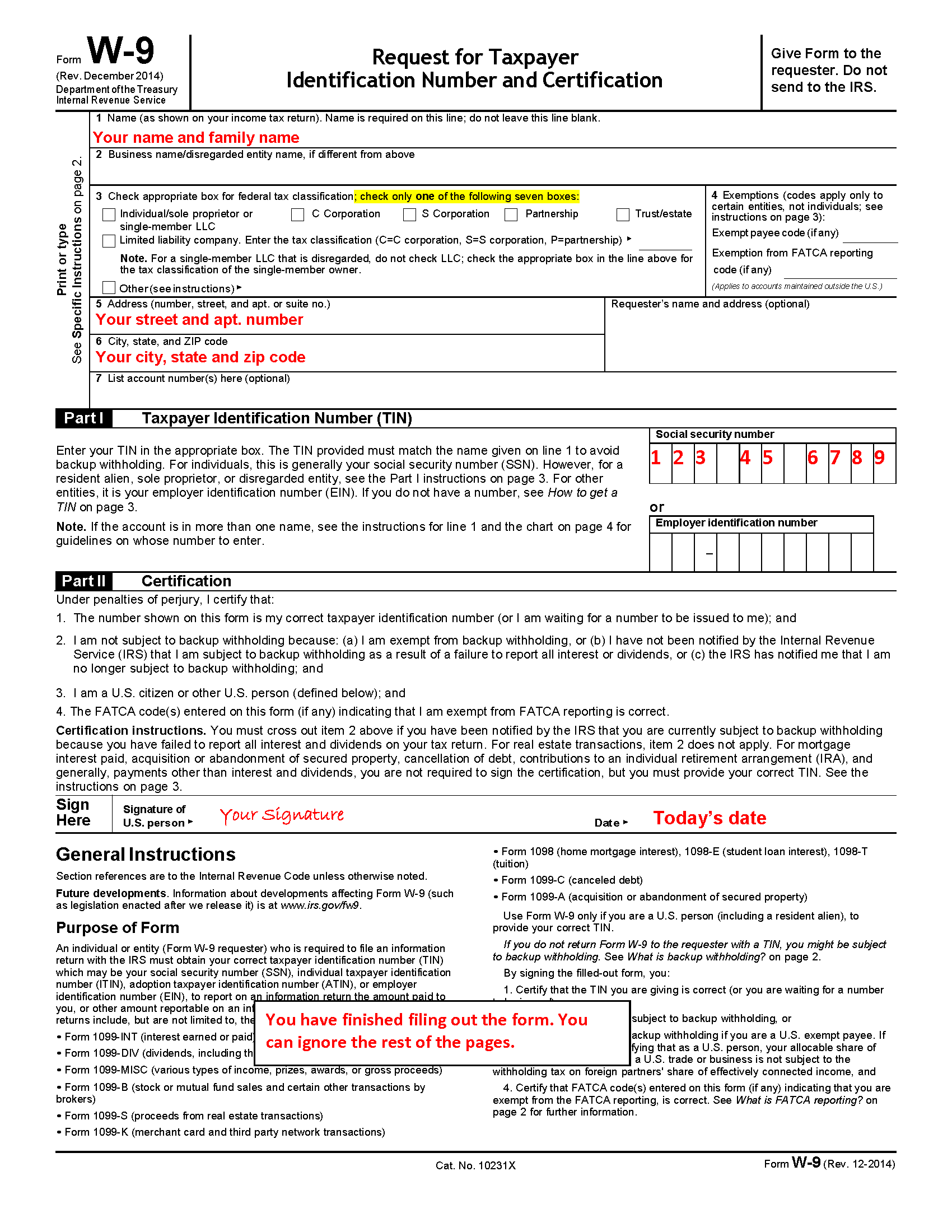 W 9 Form Filing Philip Stein amp Associates