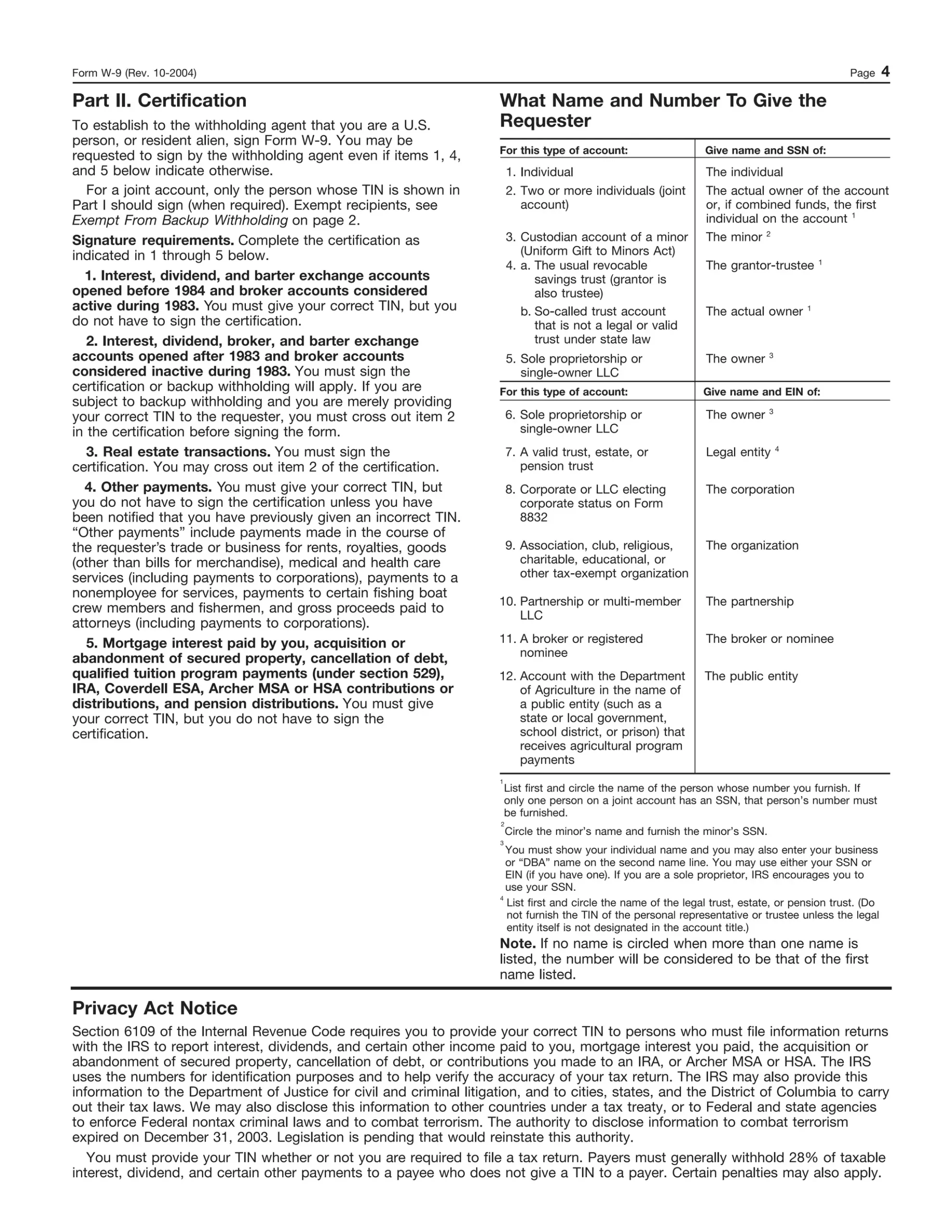 W9 Form PDF