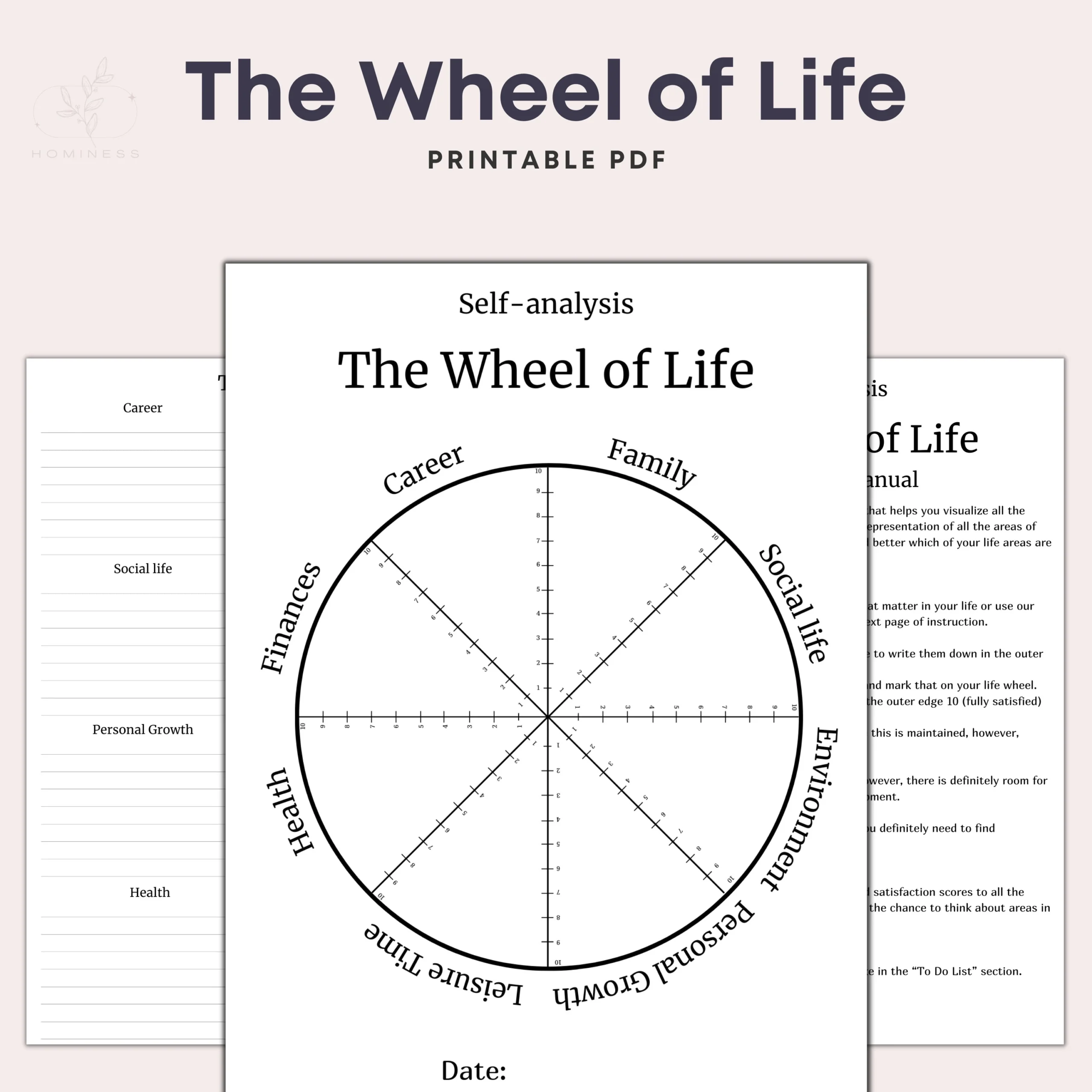Wheel Of Life Printable Template Wheel Of Balance Coaching 