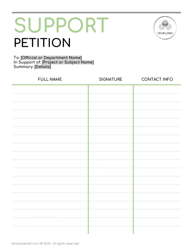 10 Free Petition Templates Word Google Doc PDF 
