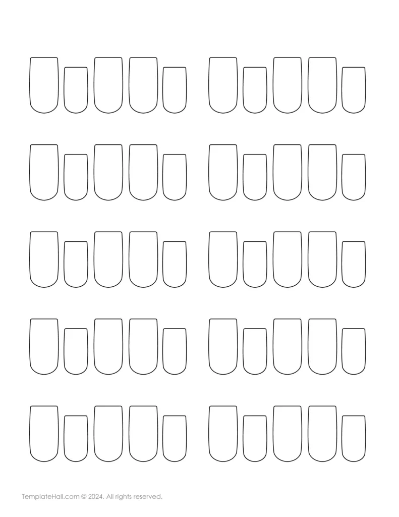 Printable Nail Templates