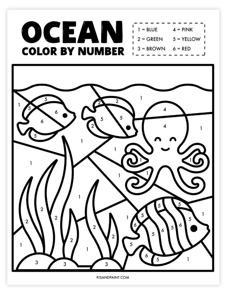 Free Printable Under The Sea Worksheets