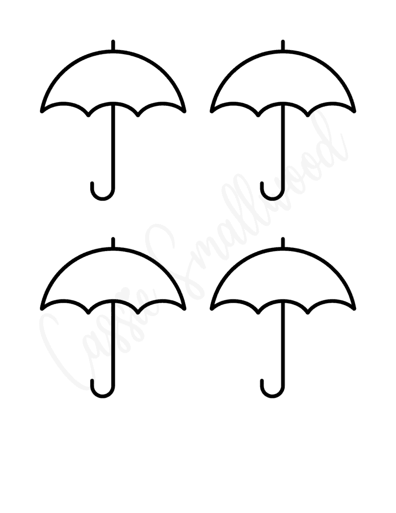 15 Unique Umbrella Templates Free Printables Cassie Smallwood