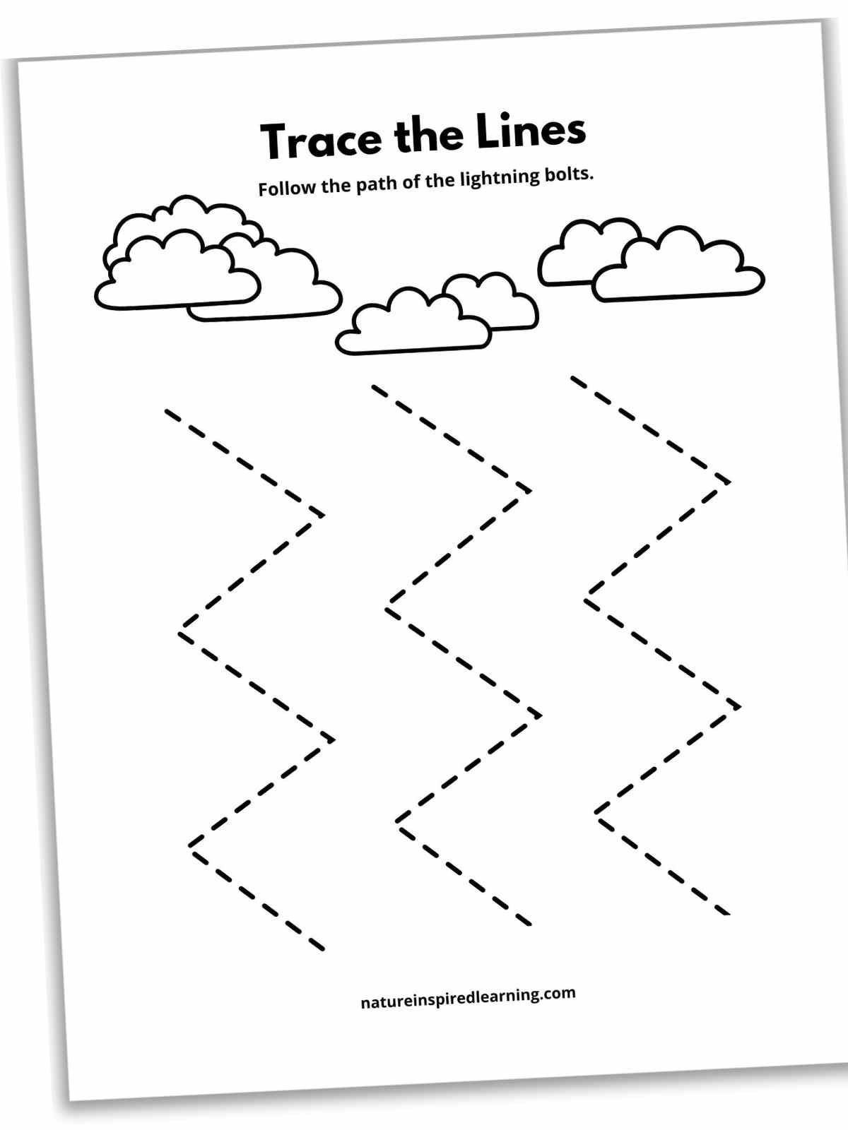 Tracing Lines Worksheet Free Printable