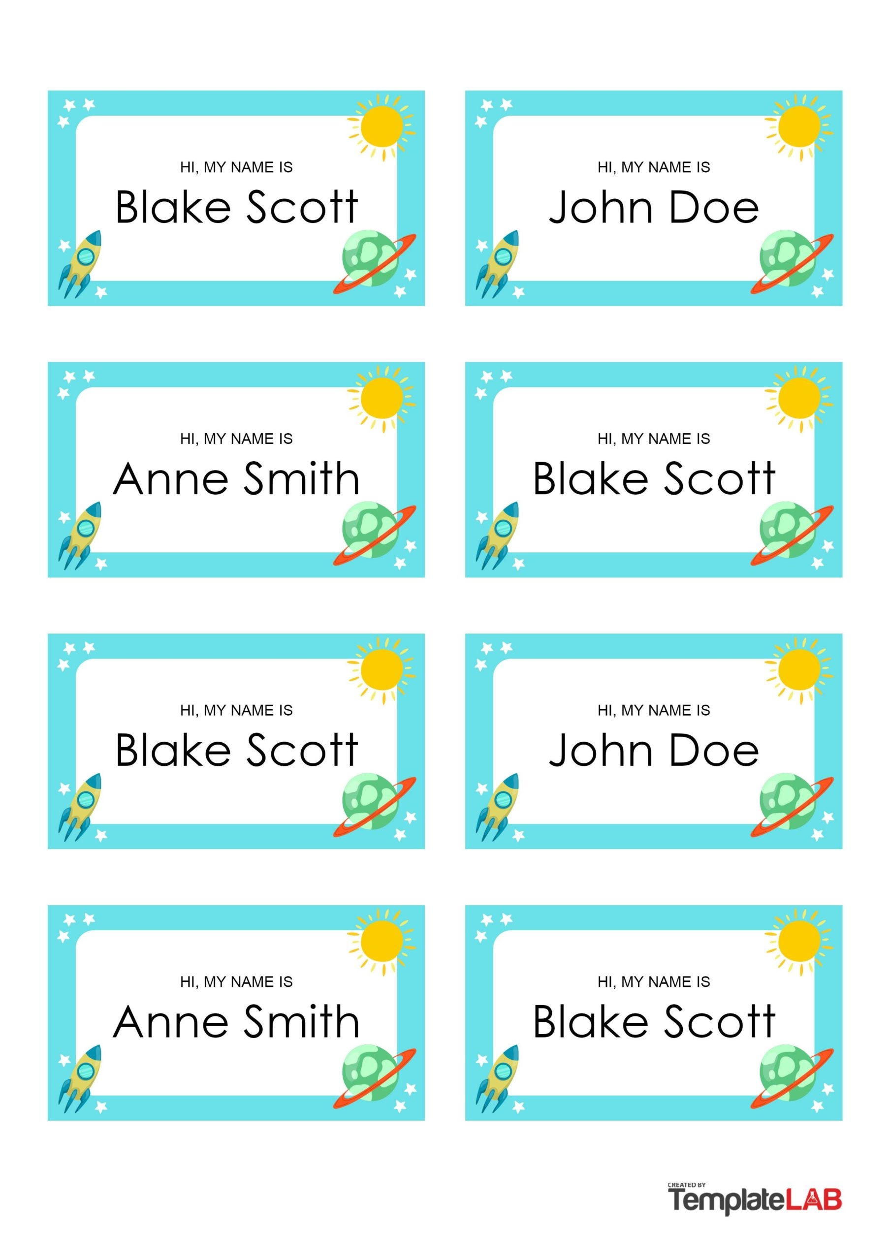 19 Editable Name Tag amp Name Badge Templates Free Worksheets 