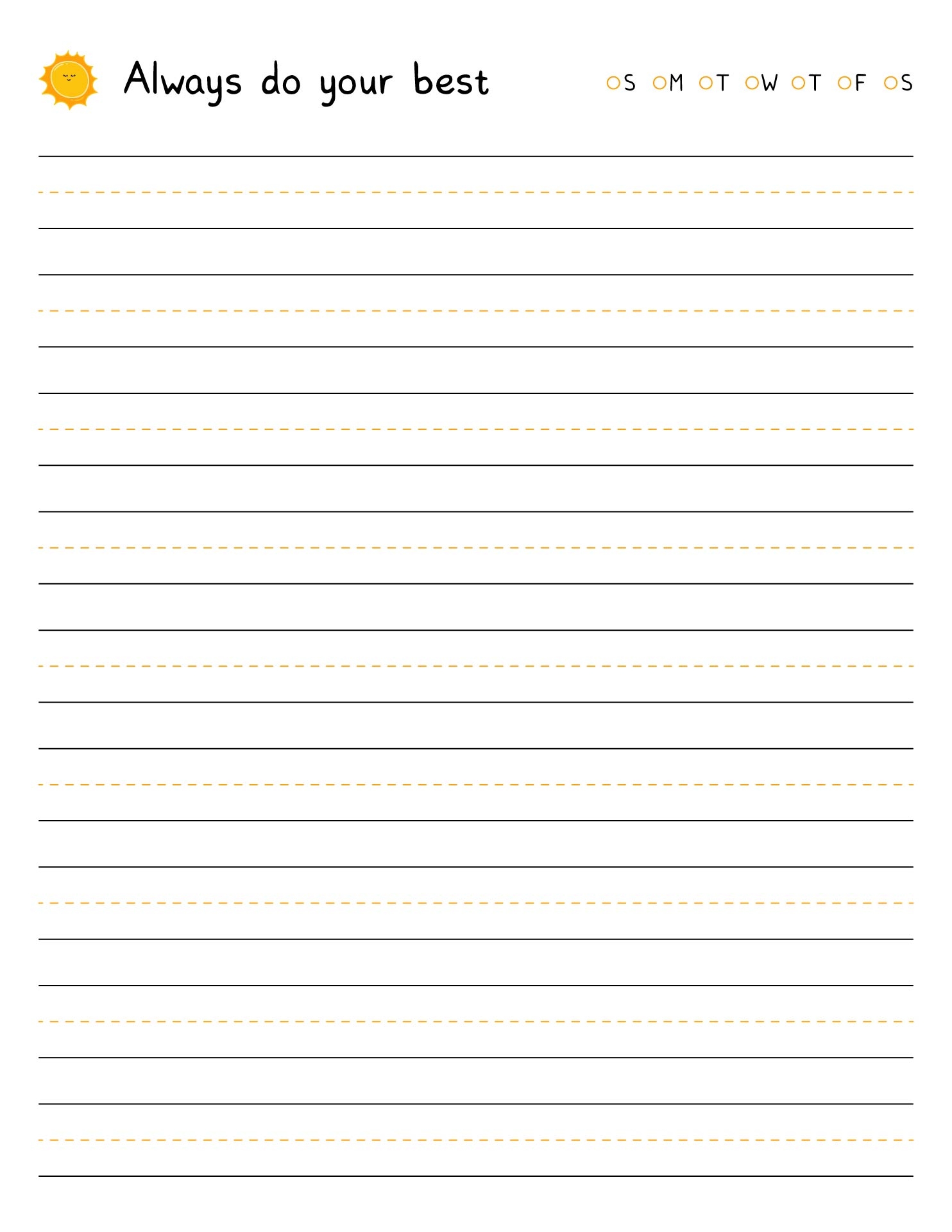 1st Grade Handwriting Paper 10 Free PDF Printables Printablee
