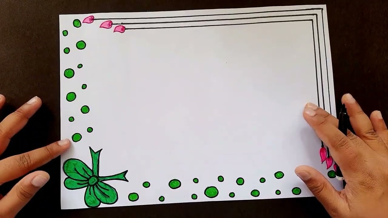 2 Easy And Simple Paper Border Designs For Projects Assignment Front Page Design Border Design