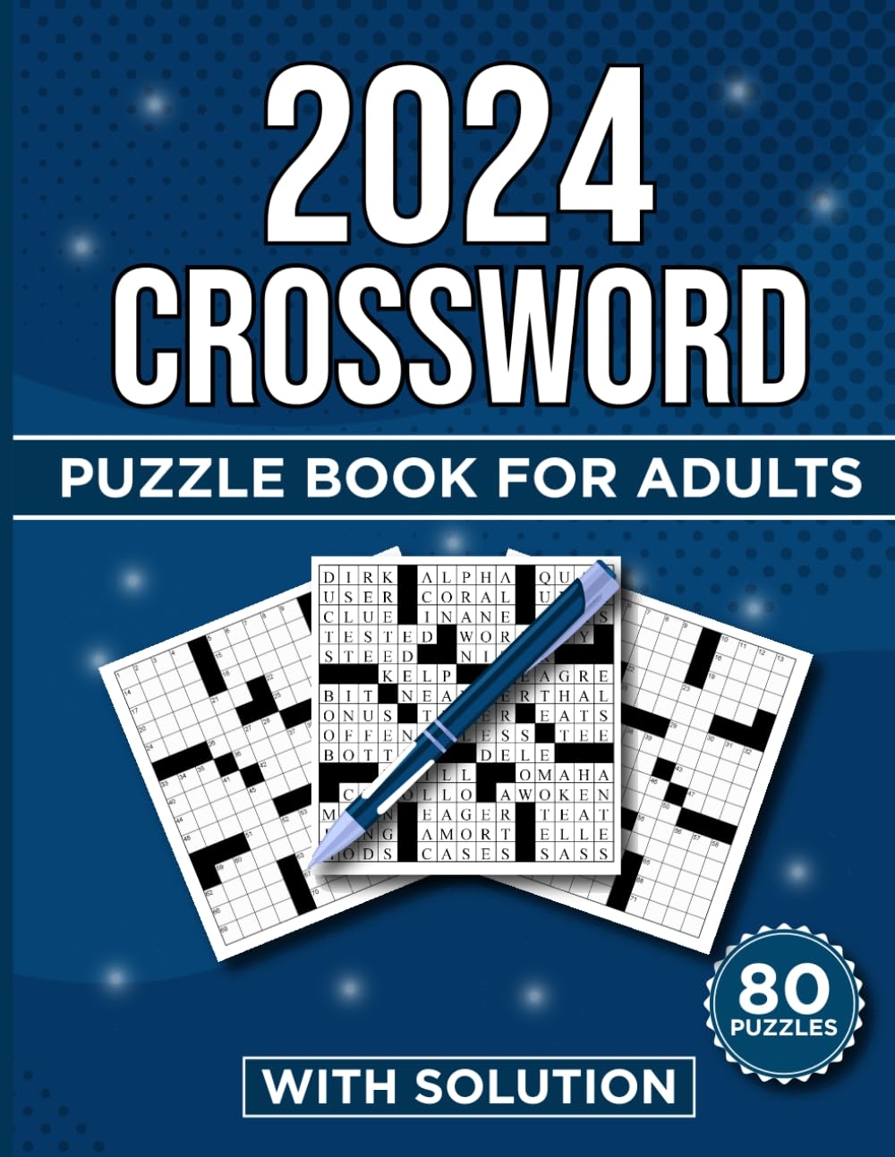 2024 Crossword Puzzle Book For Adults Engaging And Easy Puzzles To Boost Your Brain Power And Enhance Vocabulary Perfect For Adults Teens And 