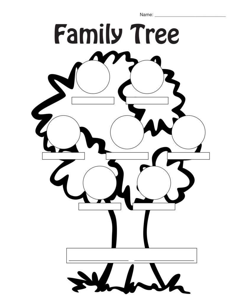 Family Tree Worksheet Printable