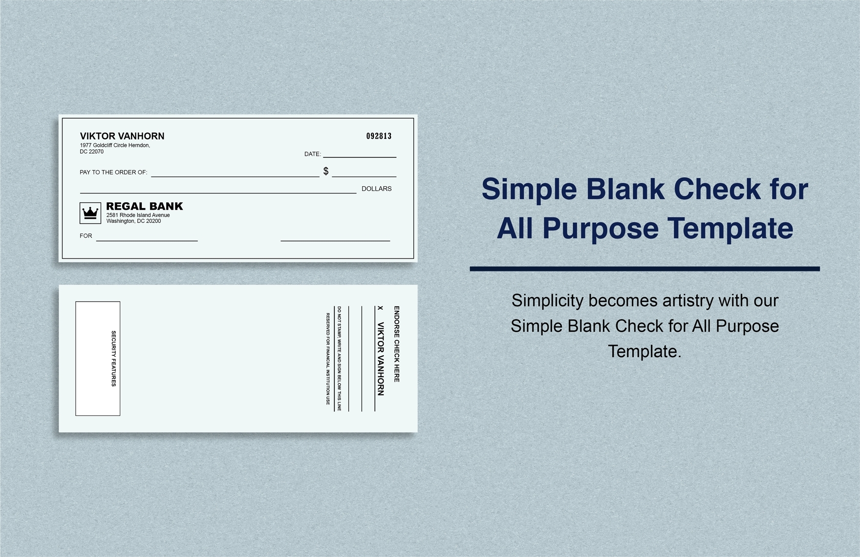28 Blank Check Template DOC PSD PDF amp Vector Formats