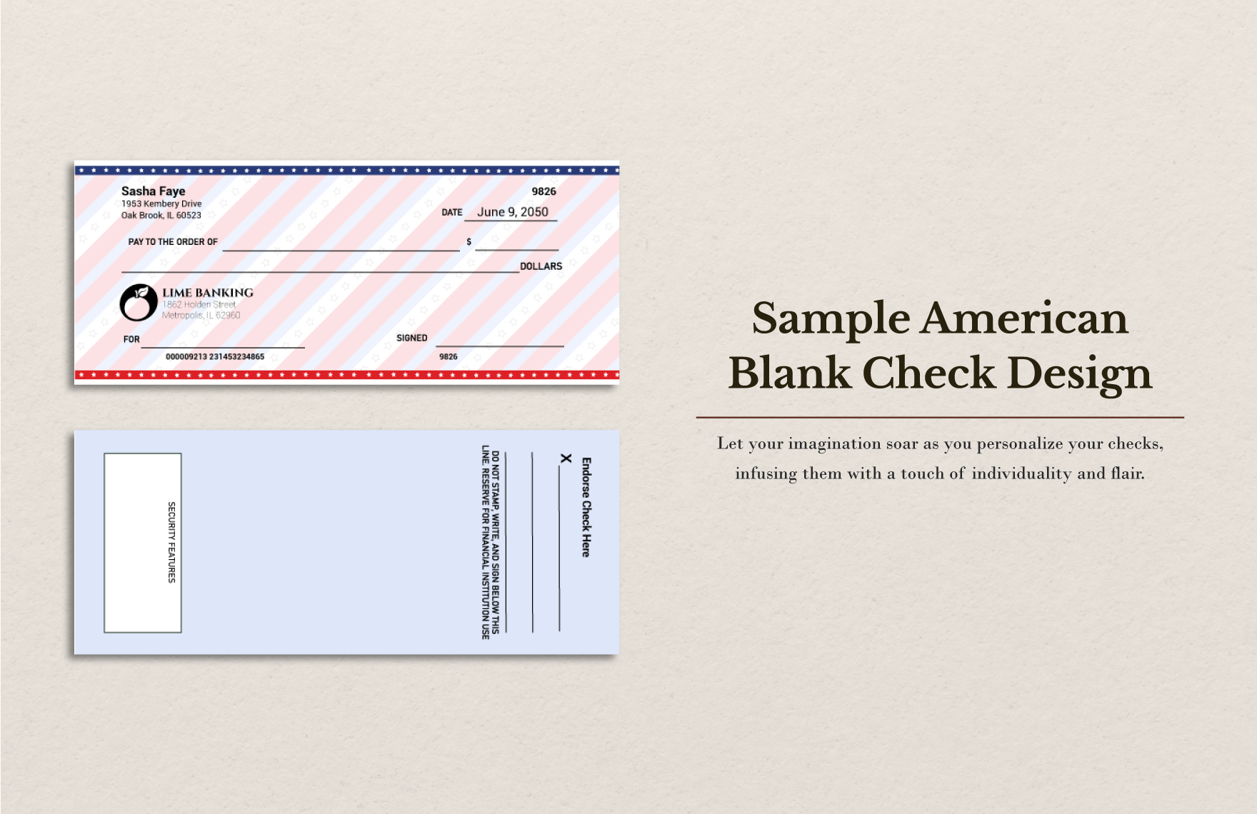 Printable Check Template Word