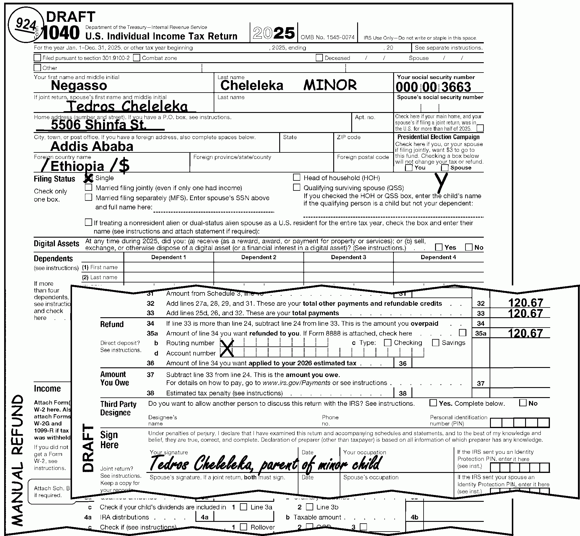 3 21 3 Individual Income Tax Returns Internal Revenue Service