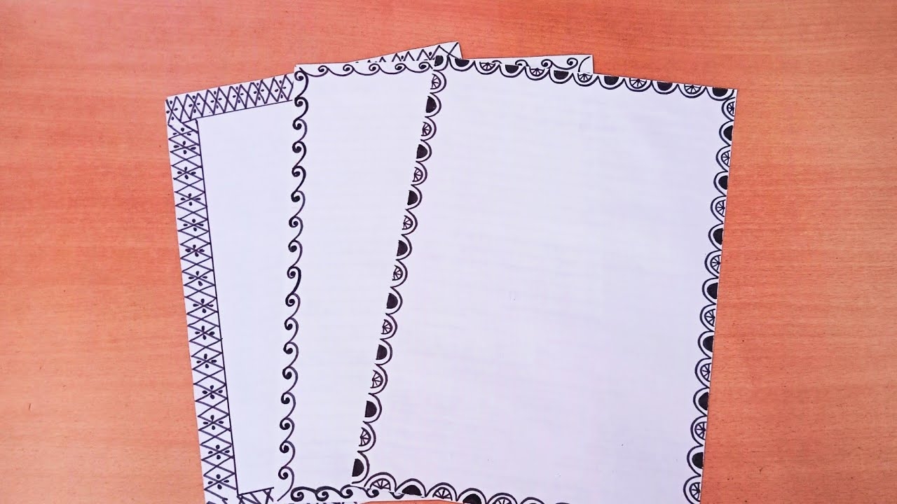 Simple Border Designs For Paper