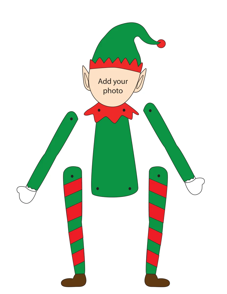 Free Printable Elf Template For Photo