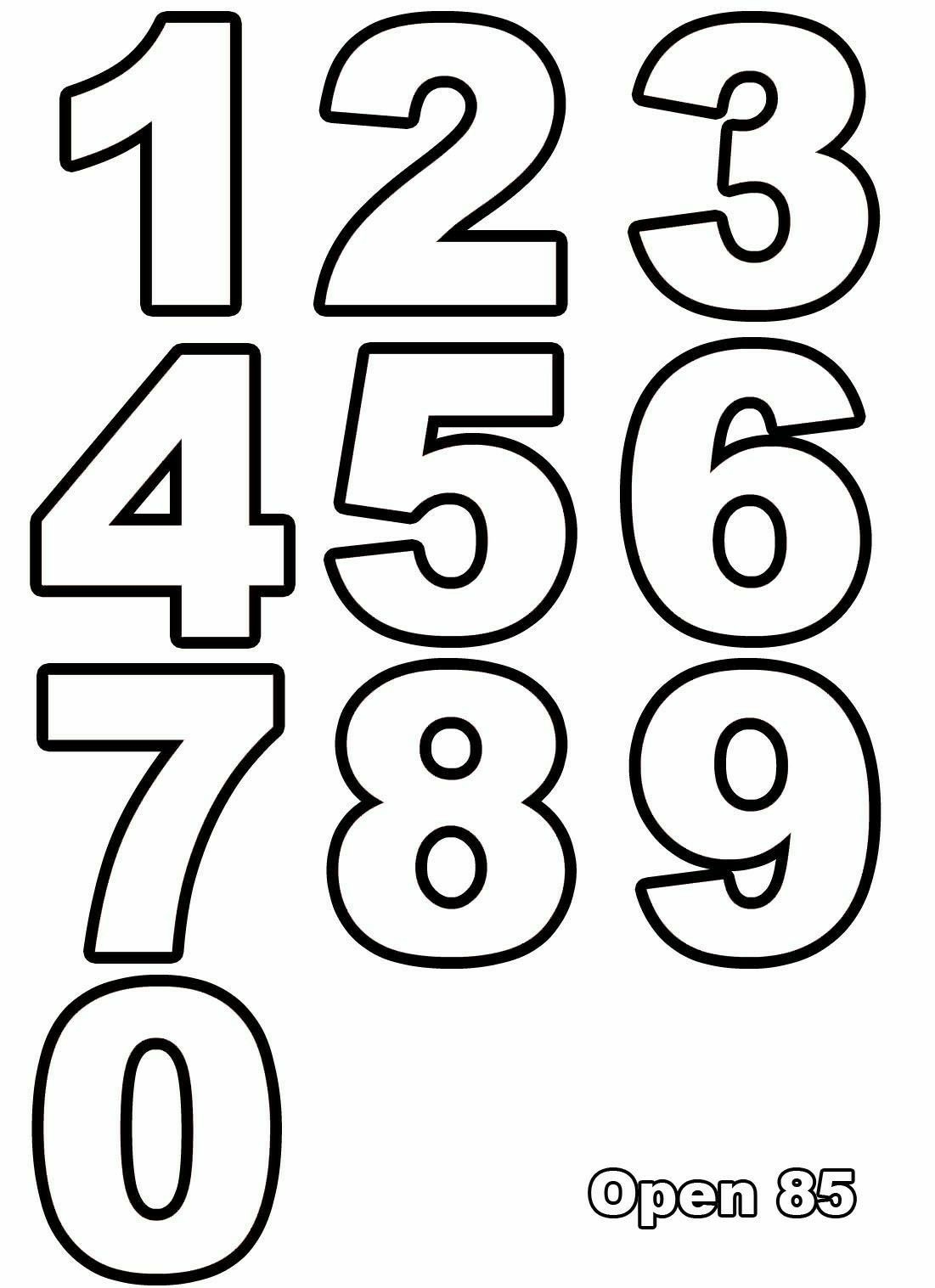 30 Best Number Templates Ideas Printable Numbers Templates 